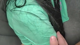 Amateur Stepsister And I Have Sex On The Family Sofa