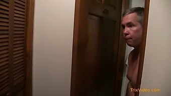 Teen With Big Natural Tits Gets A Bathroom Handjob And Facial