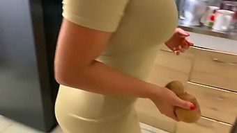 I Surprise My Stepsister In The Kitchen And We End Up Having Real Sex