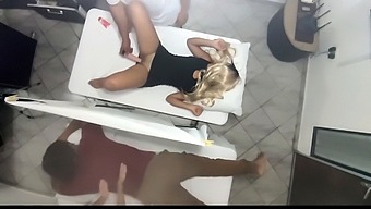 Husband Watches As His Wife Gets Massaged And Fucked By A Doctor In A Couples Massage Parlor