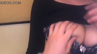 Japanese Teen With Large Breasts Receives Breast Touching