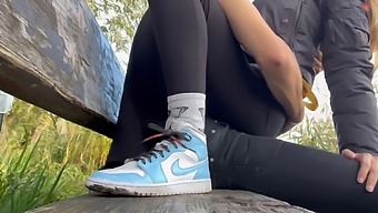 Public Park Playtime With A Young And Sexy Blonde - An Exciting Reality Experience