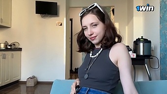 18-Year-Old Ukrainian Amateur'S First Ride Filmed In Hd