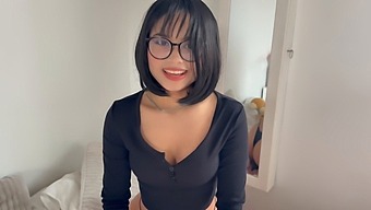 Anime Cutie Loses A Game And Gets Creampied On Her Big Thighs